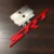 red grill badge
