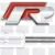 red grill badge