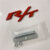 red grill badge